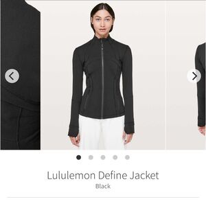 🔥🦄🦄lululemon Women's Black DEFINE Jacket EUC! Size 18!!!!!